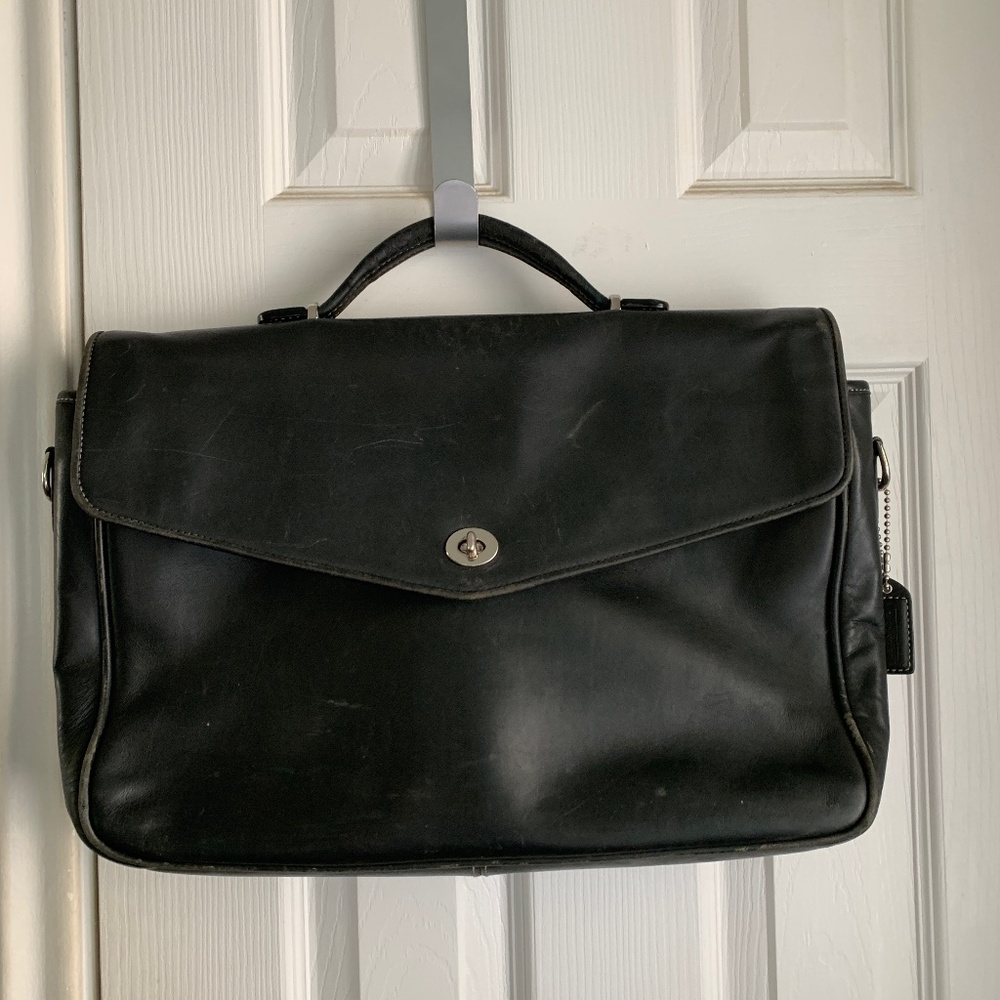 SOLD SOLD Vintage-ish COACH Leather Soft Sided Briefcase